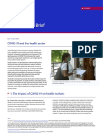 Covid and health sector ILO write up