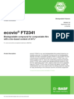 Ecovio FT2341: Biodegradable Compound For Compostable Fi LM With A Bio-Based Content of 34 %