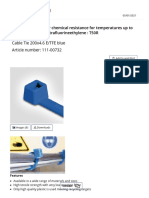 Cable Ties For Higher Chemical Resistance For Temperatures Up To +170 °C in Ethylentetrafluorineethylene T50R