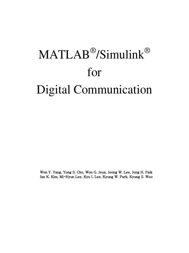 MATLAB 26 Simulink For Digital Communication | PDF | Modulation ...