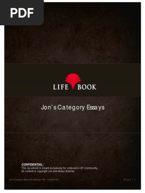 Lifebook Jon and Missy Butcher's Essays ( PDFDrive )