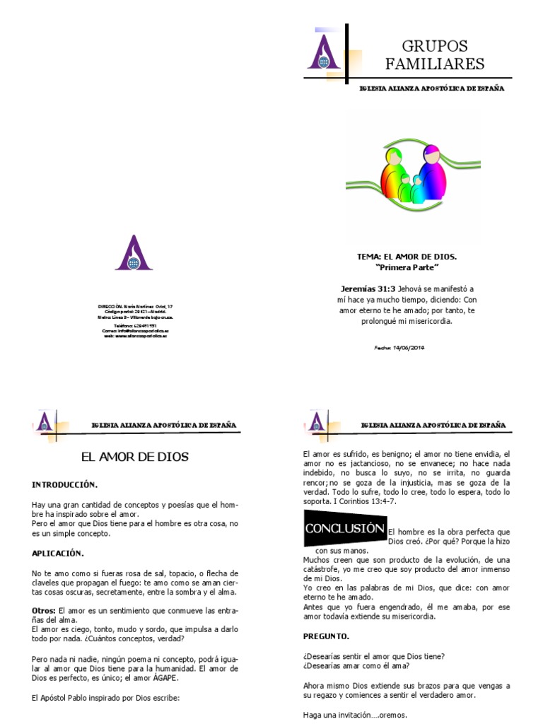 El Amor de Dios: Mensaje de Esperanza | PDF | Gracia en el cristianismo ...