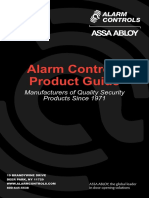 Alarm Controls Product Guide: Manufacturers of Quality Security Products Since 1971