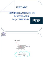 COMPORTAMIENTO DE MATERIALES BAJO ESFUERZO