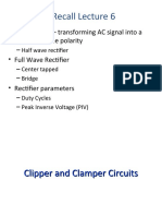 Rectifier, Clipper & Clamper Circuits