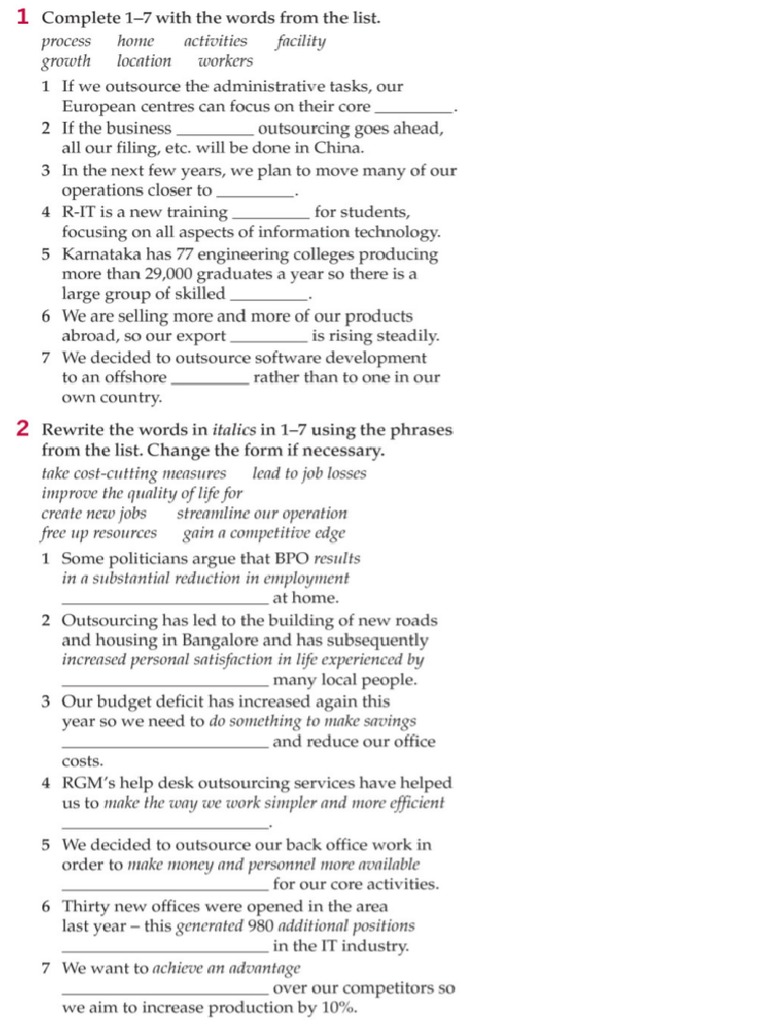 Homework Outsourcing | PDF