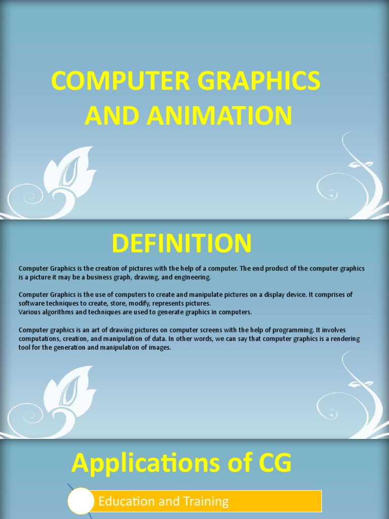 Computer Graphics and Animation | PDF | Computer Graphics | Computer ...