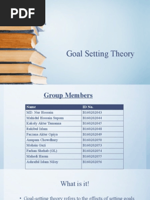 Goal Setting Theory on students