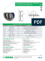 SYC 520 Valv wafer retençao duplo prato FT