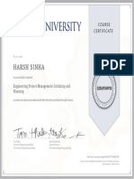Engineering Project Management Certificate