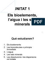 Els Bioelements, Laigua I Les Sals Minerals