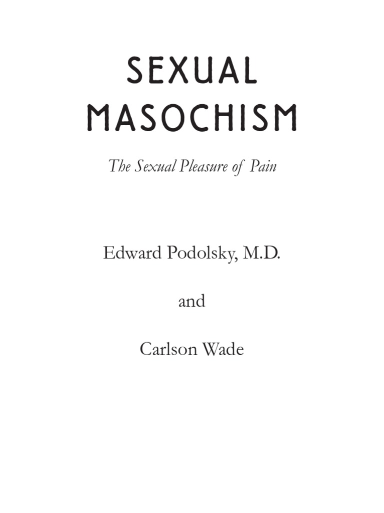 Sexual Masochism | PDF | Sadomasochism | Sexuality