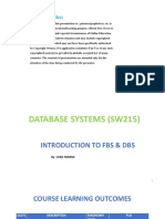 Lec 1 - 2 (Introduction To FBS & DBS)