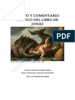 Texto y Comentario Crítico de Jonás - Daniel Borda