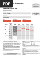 Cambridge Pet Result 2019