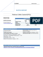 Pakistan Cables Limited (PCL) : Rating Report