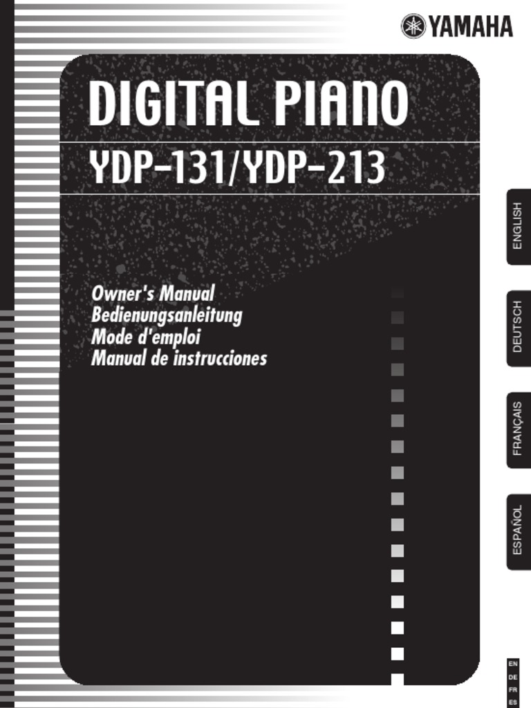 YDP-131 Manual | PDF | Piano | Power Supply