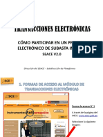 Transacciones Electrónicas: Cómo Participar en Un Proceso Electrónico de Subasta Inversa
