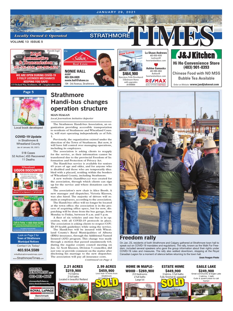 January 29, 2021 Strathmore Times | PDF | Canadian Prairies | Payments