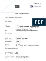 PLAN SISCOVID “MEJORAMIENTO,  CREACIÓN DEL SERVICIO DE AGUA POTABLE SANEAMIENTO RURAL EN LAS LOCALIDADES, DOS DE MAYO, TACSANAPAMPA,  SAMANEZ, MONTEHUASI, JULIO HERMOZA, LA LIBERTAD, DEL C.P