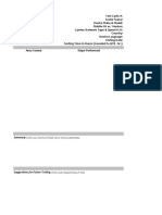 Summary:: (What Is Your Overall Summarized View On What You Tested Today)