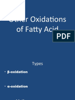 Other Oxidations of Fatty Acid