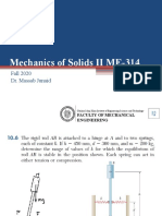Mechanics of Solids II ME-314: Fall 2020 Dr. Massab Junaid