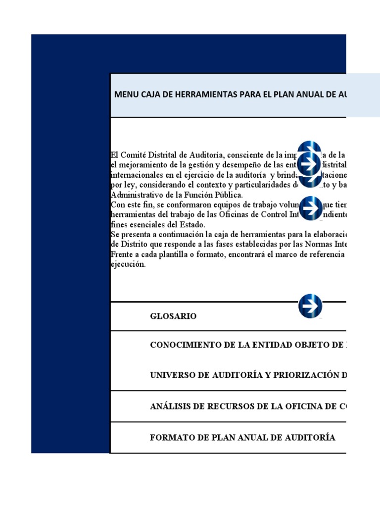 Herramientas para Plan Anual de Auditoría | PDF | Auditoría ...