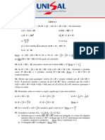 Lista 1 - Calculo3