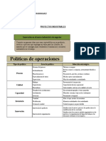 Políticas de Operaciones: Innovación en El Marco Industrial o de Negocios