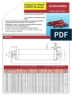 In-Line Pulsation Dampeners For Bredel 25-100, APEX 28 and APEX 35 Pumps