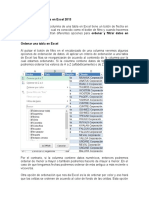 Ordenar y Filtrar Datos en Excel 2013