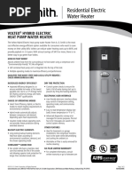 AO Smith Aosxe50005 Voltex Hybrid Electric Heat Pump