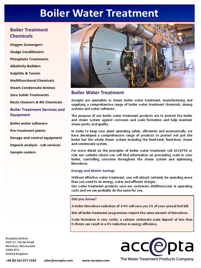 Boiler Water Treatment PDF Water Treatment Water