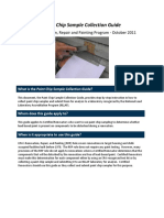 Paint Chip Sample Collection Guide: Lead Renovation, Repair and Painting Program October 2011