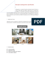 Tile Back Glue Coating Primer Specification: 1. Products Description