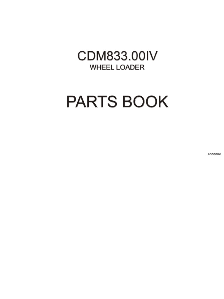 CDM833 Parts Book PDF Loader (Equipment) Transmission (Mechanics)