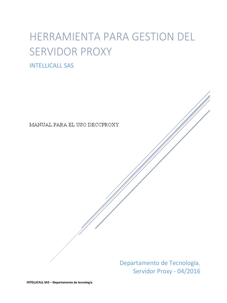 Manual de Configuración de CCPROXY | PDF | Servidor proxy | Dirección IP