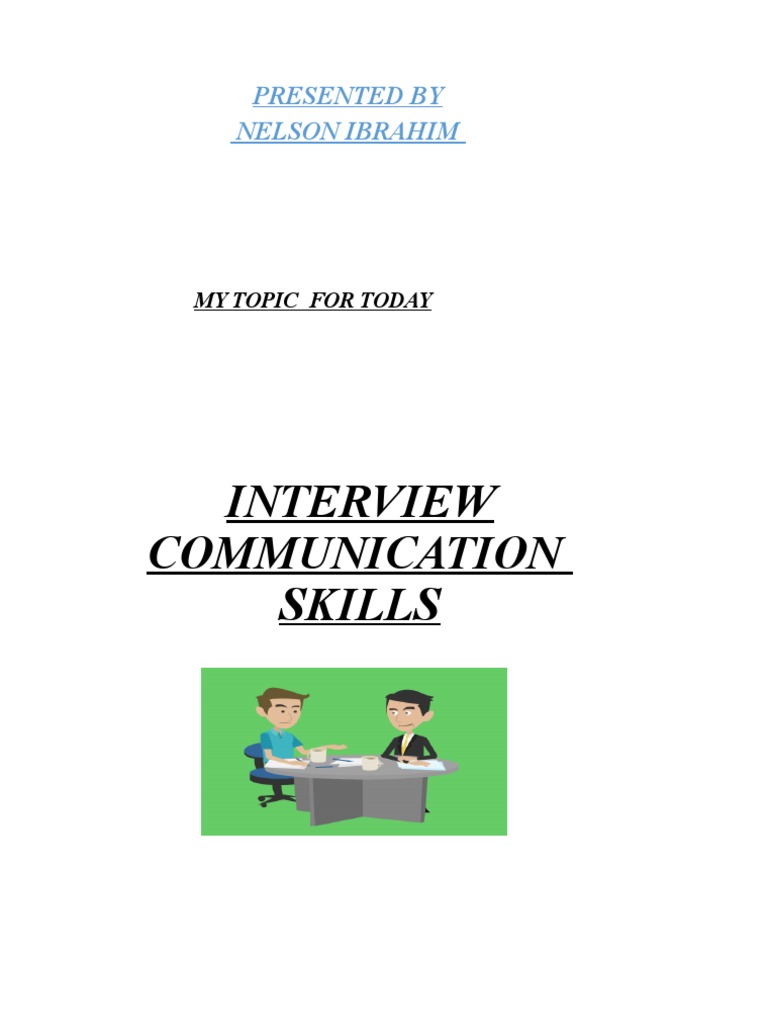 Interview Communication | PDF