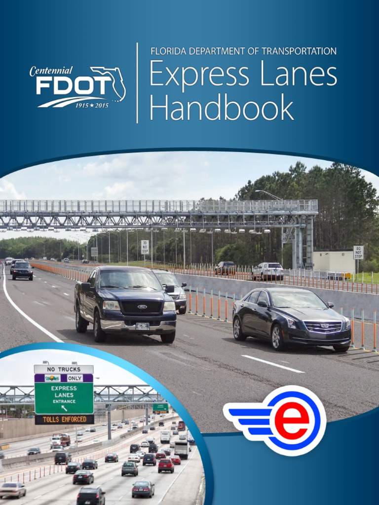FDOT Express Lanes Handbook PDF Toll Road Traffic
