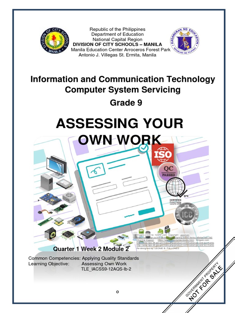Assessing Your Own Work: Information and Communication Technology ...