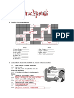 Complete the crossword puzzle and conversations