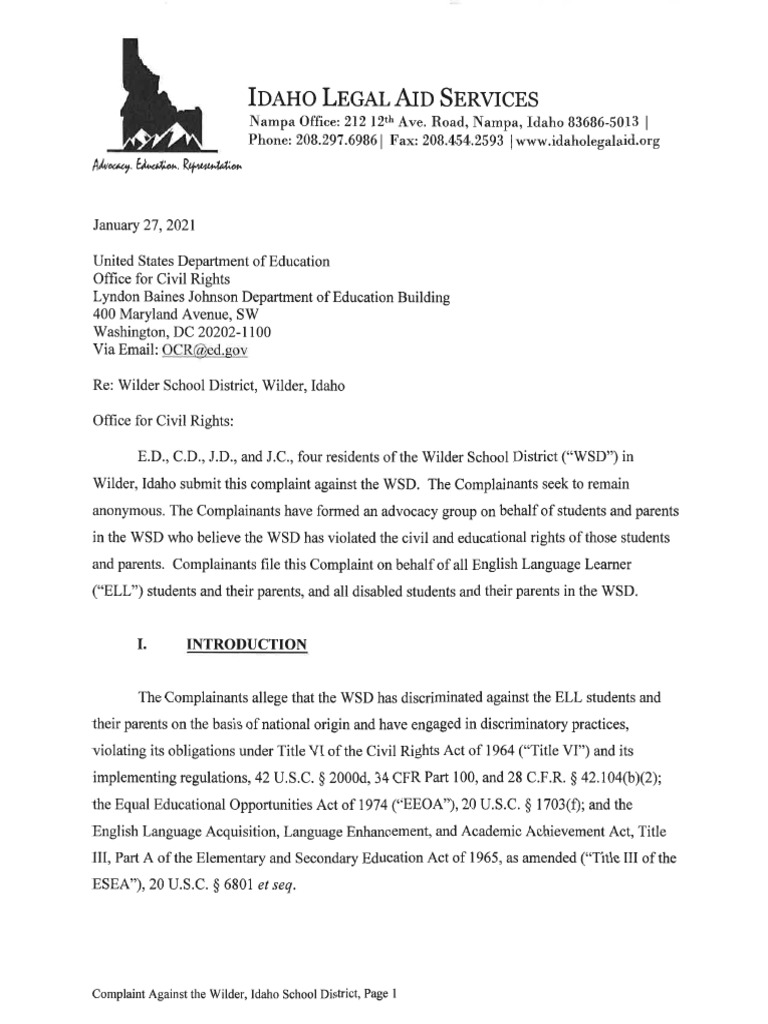 Full WIlder Complaint | PDF