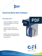 Universal Bank Note Validator: The Only One™