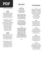 Letra del Himno de Santander | PDF