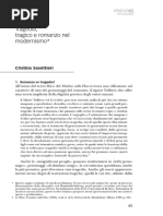 C. Savettieri, Tragedia, Tragico e Romanzo Nel Modernismo