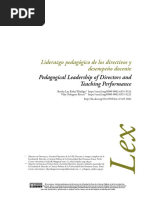 Liderazgo Pedagógico de Los Directivos y Desempeño Docente: Pedagogical Leadership of Directors and Teaching Performance