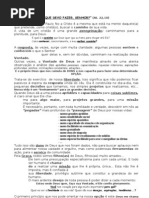 Que devo fazer Senhor