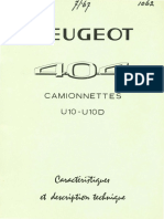 Peugeot 404 Camionnettes U 10 - U 10 D - OCR