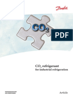 CO2 refrigerant for industrial refrigeration optimized